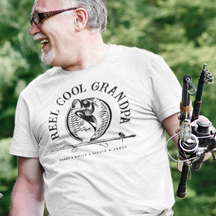 Personalised Grandpa Shirt Reel Cool Fishing