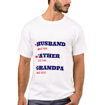 Personalised Grandpa Shirt with Dates