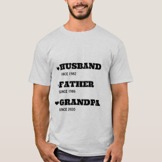 Personalised Grandpa Shirt with Dates