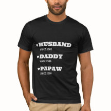 Personalised Grandpa Shirt with Dates 