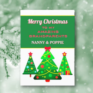 Personalised Grandparents' Christmas card