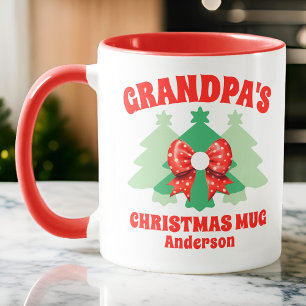 Personalised Grandpa's Christmas Mug