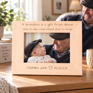 Personalised Grandson Picture Frame