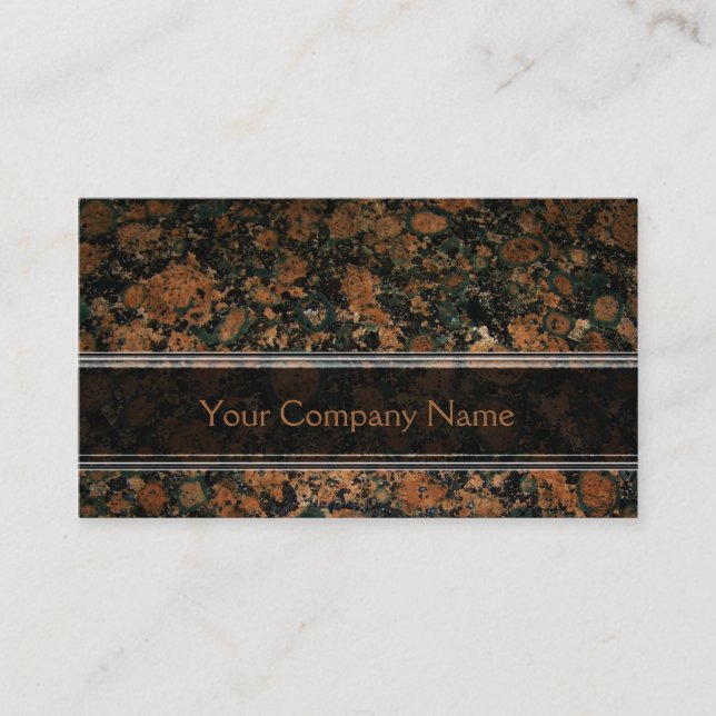 Personalised Granite Business Card (Front)