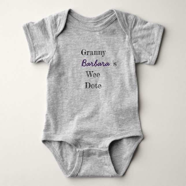 Personalised Granny Baby Bodysuit (Front)