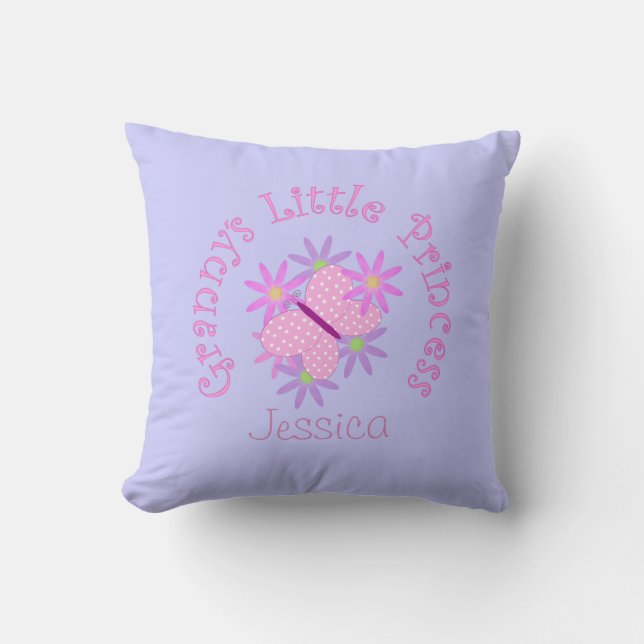 Personalised: Grannys Little Princess Cushion (Front)