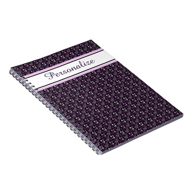 Personalised Grapevine design Notebook (Right Side)