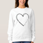 Personalised Graphic Heart Love Valentine's Gift  Sweatshirt<br><div class="desc">Looking for a unique gift for your loved one on Valentine's Day? Look no further than our customisable graphic heart sweatshirt from TheGiftsHub collection! You can personalise the text message and choose the colour of the heart graphic to make it extra special. Whether you're celebrating a birthday, anniversary, Valentine's Day,...</div>