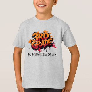 Personalised Graphic Kid T-shirt - Back To School