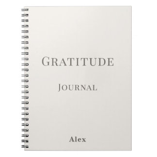 Personalised Gratitude - Journal Name Notebook