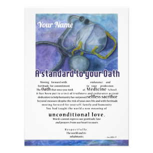 Personalised Gratitude Poem medical artwork doctor Photo Print