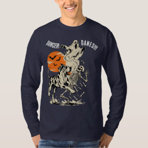 Personalised Great Dane Danger Halloween T-Shirt