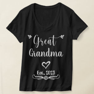 Personalised Great Grandma Granny Mommom Nana Mimi T-Shirt