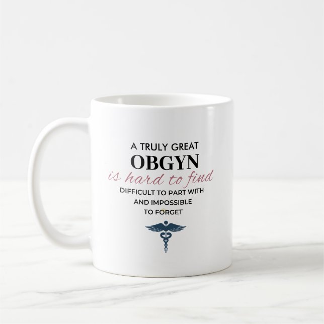 Personalised Great OBGYN Quote Coffee Mug (Left)