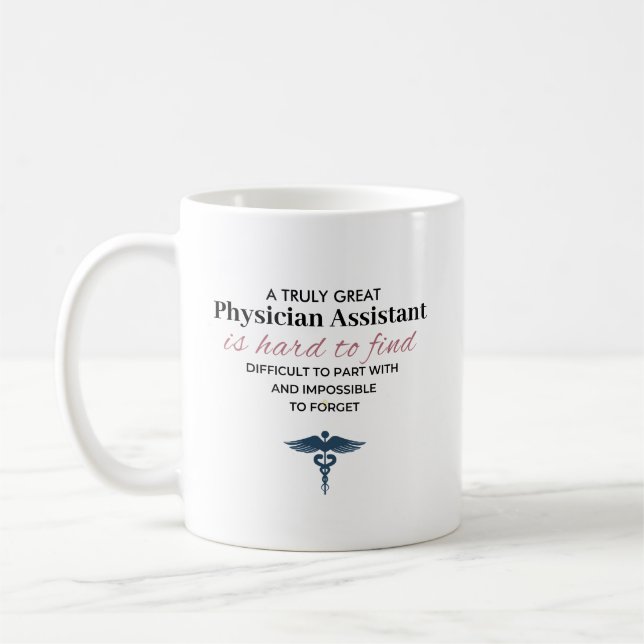 Personalised Great Physician Assistant Quote Coffee Mug (Left)