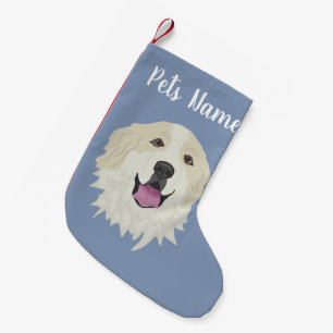 Personalised Great Pyrenees-Badger Markings Small Christmas Stocking