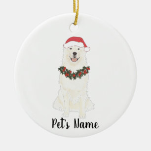 Personalised Great Pyrenees Ceramic Tree Decoration