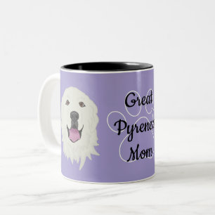 Personalised Great Pyrenees Dad/Mum Two-Tone Coffee Mug