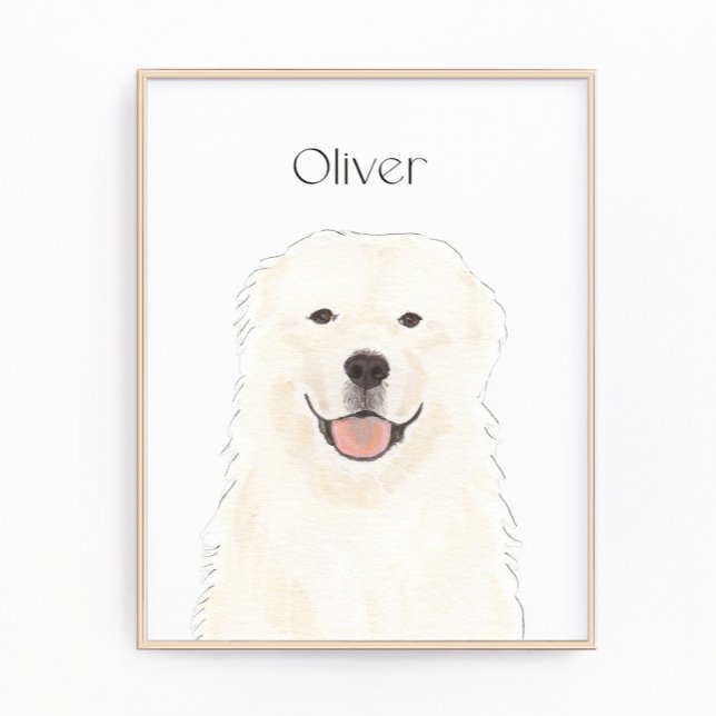 Personalised Great Pyrenees Dog Art Photo Print (Creator Uploaded)