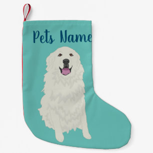 Personalised Great Pyrenees Small Christmas Stocking