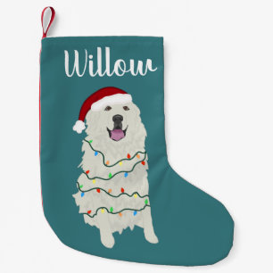 Personalised Great Pyrenees Small Christmas Stocking