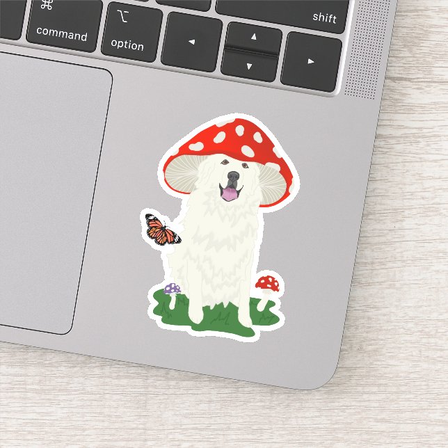Personalised Great Pyrenees Sticker (Detail)