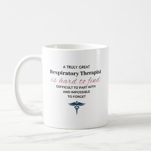 Personalised Great Respiratory Therapist Quote Coffee Mug (Left)