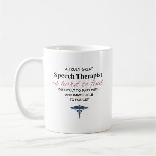 Personalised Great Speech Therapist Quote Coffee Mug
