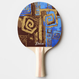 Personalised Greece Gift Ping Pong Paddle