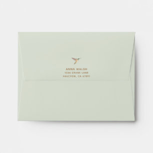 Personalised Green Allen's Hummingbird Envelope