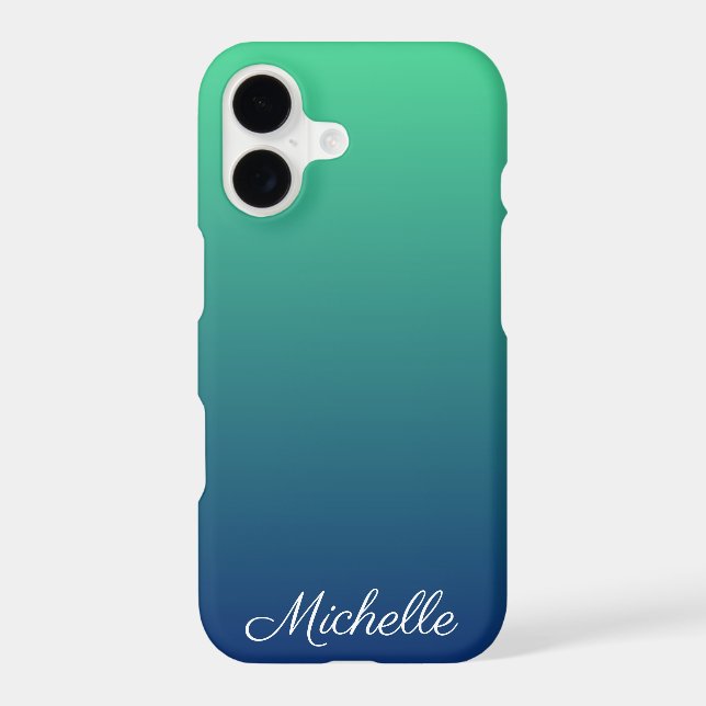 Personalised green and blue ombre (Back)