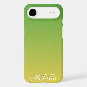 Personalised green and yellow ombre