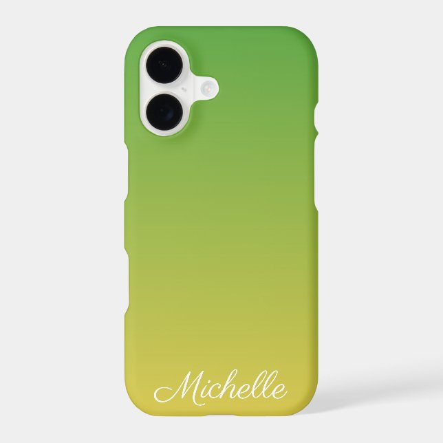 Personalised green and yellow ombre (Back)