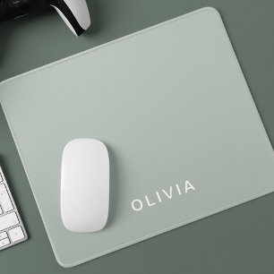 Personalised Green Ash Colour Custom  Mouse Mat