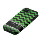 Personalised Green & Black Chevron