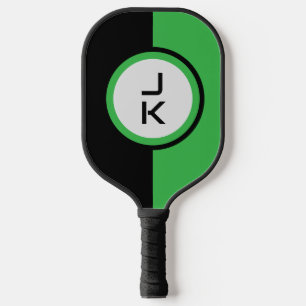 Personalised Green Black Pickleball Paddle