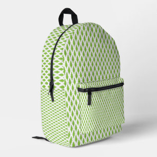 Personalised Green Botanical Pattern Backpack