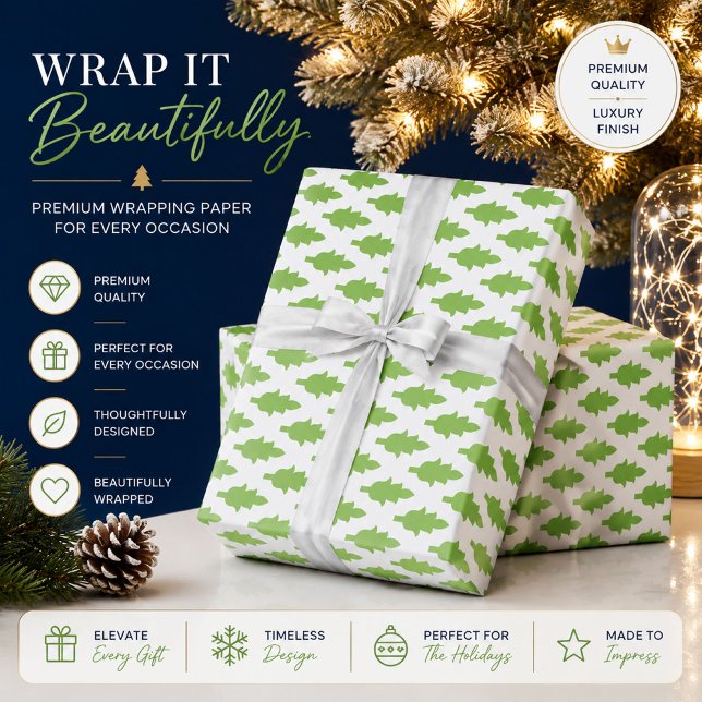 Personalised Green Botanical Wrapping Paper (Creator Uploaded)
