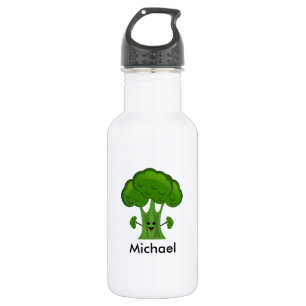 Personalised Green Broccoli 532 Ml Water Bottle