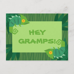 Personalised - Green Chameleon Connections Postcard