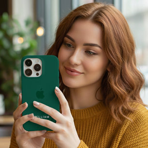 Personalised Green Colour iPhone Case with Custom