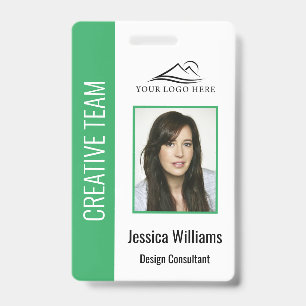 Personalised Green Corporate Employee Security ID Badge