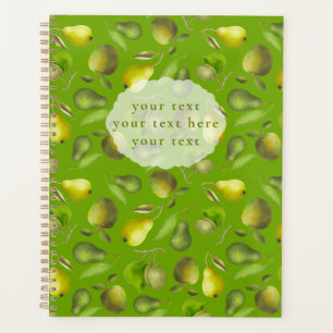 Personalised green fruits planner