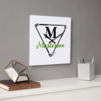 Personalised Green Monogram/Name Unique Golf Clubs