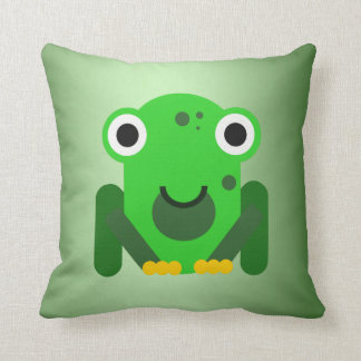 Personalised green Mr. Frog Cushion