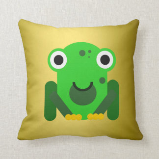 Personalised green Mr. Frog Cushion