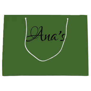 Personalised, Green no.4, gift bag