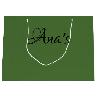 Personalised, Green no.4, gift bag
