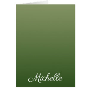 Personalised green ombre