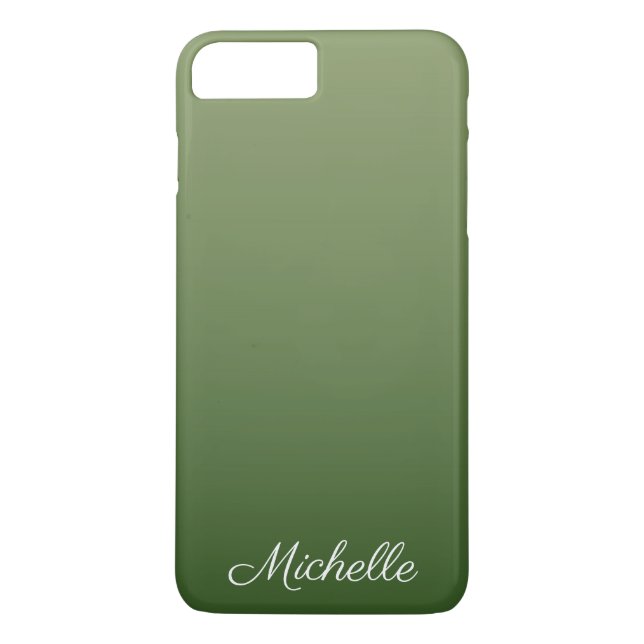 Personalised green ombre Case-Mate iPhone case (Back)